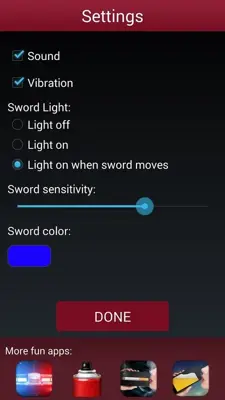 Laser Sword android App screenshot 5